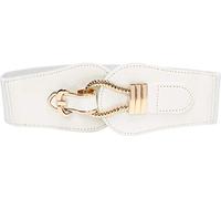 BlackButterfly Vintage Elastico Corda Gancio Cintura (Bianco, L)