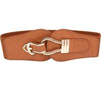 BlackButterfly Vintage Elastico Corda Gancio Cintura (Marrone, M)