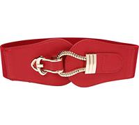 BlackButterfly Vintage Elastico Corda Gancio Cintura (Rosso, S)