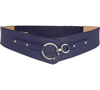 BlackButterfly Vintage Regolabile Fibbia Elastico Girovita Cintura (Blu mezzanotte, L)