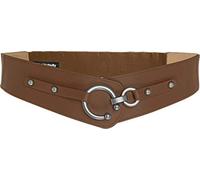 BlackButterfly Vintage Regolabile Fibbia Elastico Girovita Cintura (Marrone scuro, L)