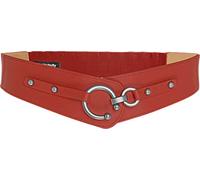 BlackButterfly Vintage Regolabile Fibbia Elastico Girovita Cintura (Rosso, S)