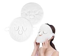 BLACKCROWN Maschera per il viso riutilizzabile con 3 fori, maschera per il viso a freddo e caldo, idratante, per la cura della pelle, per la cura della pelle, per donne e ragazze, stile (A+B)
