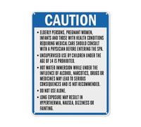 BLACKCUTTER Segnale di sicurezza con avviso di pericolo, California Spa Sign Caution Spa Rules, cartello stradale commerciale per parcheggio, cartello in metallo di alluminio, 30,5 x 45,7 cm, bianco 4
