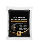 Blackening Sheets Black Fabric Restorer - Clothing Dye Sheets | 10 Pack | Color Renewal For Cotton Wool Silk, Machine & Hand Wash Safe, Refresh Faded Dark Clothes, 5.51x4.33x1.18 Inch