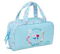 BLACKFIT8 - Beauty case rettangolare con manico, beauty case per bambini, adattabile al carrello, ideale per bambini dai 5 ai 14 anni, comodo e versatile, qualità e resistenza, 31 x 14 x 19 cm
