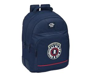 Blackfit8 M773a Zaino doppio adattabile, tessuto riciclabile, ideale per bambini di diverse età, comodo e versatile, qualità e resistenza, 32 x 15 x 42 Unisex bambini (confezione da 1), Blu navy,