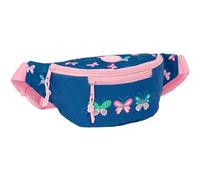 BLACKFIT8 MARIPOSAS - Marsupio con tasca esterna, ideale per giovani e bambini di diverse età, comodo e versatile, qualità e resistenza, 23 x 9 x 12 cm