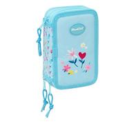 BLACKFIT8 Petali - Astuccio scuola con 37 utili inclusi, astuccio per bambini, ideale per bambini dai 5 ai 14 anni, comodo e versatile, qualità e resistenza, 12,5 x 5,5 x 19,5 cm