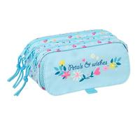 BLACKFIT8 Petali - Astuccio triplo grande, astuccio per bambini, ideale per bambini in età scolastica, comodo e versatile, qualità e resistenza, 21,5 x 8 x 10 cm