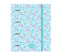 BLACKFIT8 - Raccoglitore a 4 anelli da 35 cm con 100 fogli A4, ideale per bambini di diverse età, confortevole e versatile, qualità e resistenza, 27 x 3,5 x 32 cm