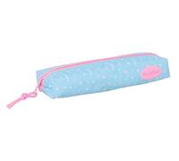 BLACKFIT8 SMILE - Astuccio rettangolare per bambini, astuccio per bambini, ideale per bambini in età scolastica, comodo e versatile, qualità e resistenza, 22 x 7 x 40 cm, Blu chiaro/Rosa Chiaro, M