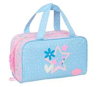 BLACKFIT8 SMILE - Beauty case rettangolare con manico, beauty case per bambini, adattabile al carrello, ideale per bambini dai 5 ai 14 anni, comodo e versatile, qualità e resistenza, 31 x 14 x 19 cm
