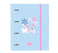 BLACKFIT8 Smile - Folder 4 Rings of 35 cm with 100 A4 Sheets, Ideal for Children