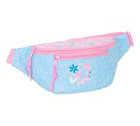 BLACKFIT8 SMILE Marsupio con tasca esterna, ideale per giovani e bambini di diverse età, comodo e versatile, qualità e resistenza, 23 x 9 x 12 cm, Blu chiaro/Rosa Chiaro, M, Casual