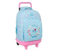 BLACKFIT8 - Zaino grande con ruote, compatto, rimovibile, ideale per bambini di diverse età, comodo e versatile, qualità e resistenza, 33 x 22 x 45 cm