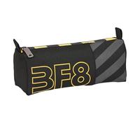 Blackfit8 ZONE - Astuccio per bambini, in tessuto riciclabile, per bambini, ideale per bambini in età scolastica, comodo e versatile, qualità e resistenza, 21 x 7 x 8 cm, colore: nero, Nero,