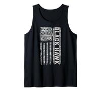 Blackhawk Bandiera Americana Elicottero Militare Blackhawk Canotta