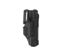 Blackhawk T-series L3d Duty Glock 17/19/22/23/34/35 Right Side Weapon Paddle Holster Argento