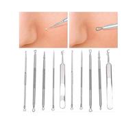 Blackhead Comedone Extractor Tool, 5 Pcs Blackhead Cleaner Tweezers Kit, Pimple Popper Removal Tool, Acne Removal Needles for Pimple Blackhead Zit Rem