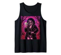 Blackjack Vampire Zombie Undead Giocatore di Carte Giocatore D'Azzardo Canotta