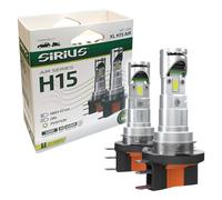 BLACKLIGHT SIRIUS Coppia 2 Lampadine a LED AIR H15 12V 6500K con Ventola