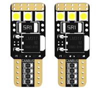 Sirius - Lampade LED W5W - Compatibile 100% su tutte le auto/moto - Super Can-bus 12V 6 led 3030 - Bianco 6000k - con queste lampade basta spia avaria - Conf. da 1 coppia