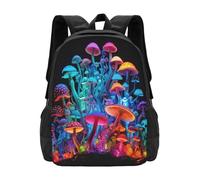 Blacklight Style Trippy Moltitudine di Funghi Zainetto Zaino Borse Moda Blacklight Trippy Moltitudine di