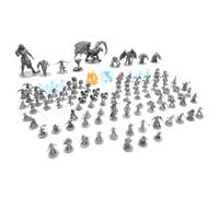 Blacklist Games Miniatures: Fantasy Series 1 Stretch Goals - 66 stili - 10 figure grandi - 1 gigante 1 drago - 3 colori - altamente dettagliate (131 articoli)