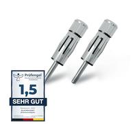 BlackNugget® Adattatore Autoradio DIN-ISO - Spina e Presa Antenna Universale per Auto - 2 Pezzi, BN-AD-AA-2