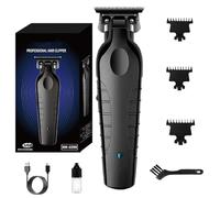 Blackout Trimmer Plus Zero Gap, Barbers Tonic Blackout Trimmer Premium Zero-Gapped, Cordless Rechargeable Safety Razor Hair Clipper for Men, Fast Carving (Black)