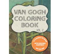 Blackpaper Publishing Van Gogh Coloring Book VOL. 2 (Tascabile)
