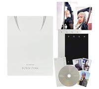 BLACKPINK - BORN PINK 2nd ALBUM (GRAY Ver.) Package Box + CD + Photobook + Accordion Lyrics Paper + Random Postcard + 2 Pin Badges + 4 Extra Photocards Official K-POP Sealed Album