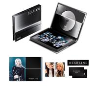 BLACKPINK - DEADLINE 3rd MINI ALBUM (GRAY Ver.) Outbox + Printed Photos + Group Postcard Scratch Message Card + 2 Pin Badges + 4 Extra Photocards Official K-POP Sealed Album