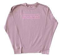 BLACKPINK Felpa Band Logo Nuovo Ufficiale Unisex Rosa Size M