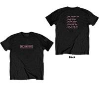 Blackpink: Rock Off - The Album Tracklist Back Print (T-Shirt Unisex Tg. M) -