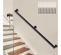 BlackRailing KitSet completo di corrimano antiscivolo sicuro da 16 metri per bambini, include supporti a parete balaustre e gradiniPerfetto per la sicurezza