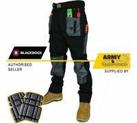 Blackrock Baratec Lavoro Pantaloni Multi Tasca Cuciture Triple Senza Ginocchiere