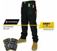 Blackrock Baratec Lavoro Pantaloni Multi Tasca Cuciture Triple Senza Ginocchiere