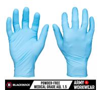 Blackrock Box Da 500 Monouso senza Talco Nitrile Guanti Medico Cibo Approvato