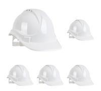 Blackrock Cappello rigido bianco, Casco di sicurezza, Per edilizia, Uomo Donna Unisex, Cappelli da lavoro, Costruttore, Taglia unica Cinturino regolabile, HDPE, UK/EU 2016/425 EN937:2012+A1:2012
