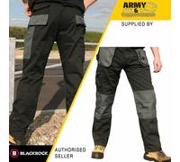 Blackrock Cargo Combattimento Abbigliamento Pantaloni Knee Pad Pockets Triplo