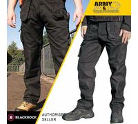 Blackrock Cargo Combattimento Abbigliamento Pantaloni Knee Pad Pockets Triplo