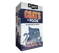 Blackrock Games Gatti tascabili - Gioco da tavolo 2 giocatori, gioco da 8 anni e più - Cani e gatti - Duello tattico - Gioco per famiglie - Formato tascabile - Lumberjack Studios