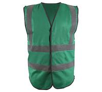 Blackrock Gilet Alta Visibilità Verde, Gilet Alta Visibilità Uomo Gilet da Lavoro Giubbotto Catarifrangente Auto Hi Vis, Hi Viz, Gilet Uomo Estivo, Gilet Catarifrangente Uomo