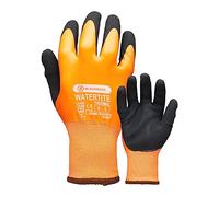 Blackrock Watertite Guanti da lavoro di sicurezza in lattice, isolati termicamente, completamente impermeabili, palmo in lattice sabbioso, presa asciutta e bagnata, per uomo e donna, per costruzione,