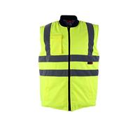 Gilet Vest Hi Viz Bodywarmer Pro Heavy Duty Reversibile Uomo Blackrock