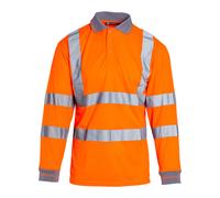 Blackrock Hi Vis Manica Lunga Polo Traspirante Leggero Comfort Lavoro Top