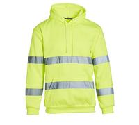 Blackrock Hi Vis Yellow Felpa con cappuccio, abbigliamento da lavoro di alta qualità, sicuro e confortevole, ad alta visibilità, completamente certificato EN