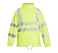 Blackrock Hi Vis Yellow Fleece Jacket, uomo e donna, resistente e calda, anti-pilling, abbigliamento da lavoro di sicurezza riflettente ad alta visibilità, completamente certificato EN